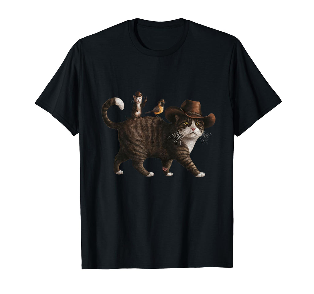 Funny Cowboy Cat Meowdy Country Western T-Shirt - Trendy Graphic Men Women - T-Shirt, Sweatshirt, Hoodie