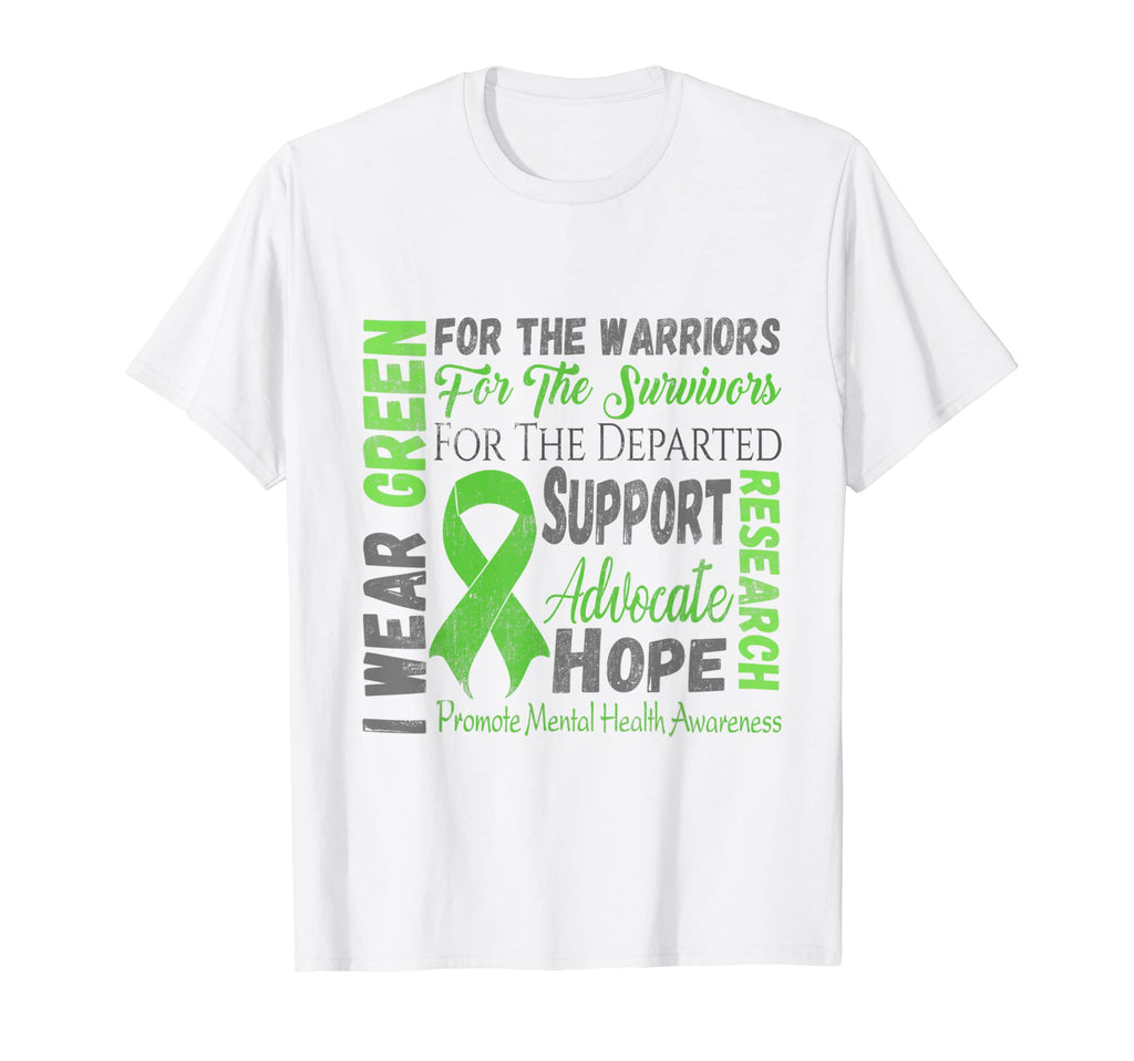 I Wear Green Warriors Mental Health T-Shirt - Trendy Graphic Men Women - T-Shirt, Sweatshirt, Hoodie