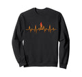 Roller Skating Skate Heartbeat Sweatshirt - Novelty Apparel Unisex - T-Shirt, Sweatshirt, Hoodie