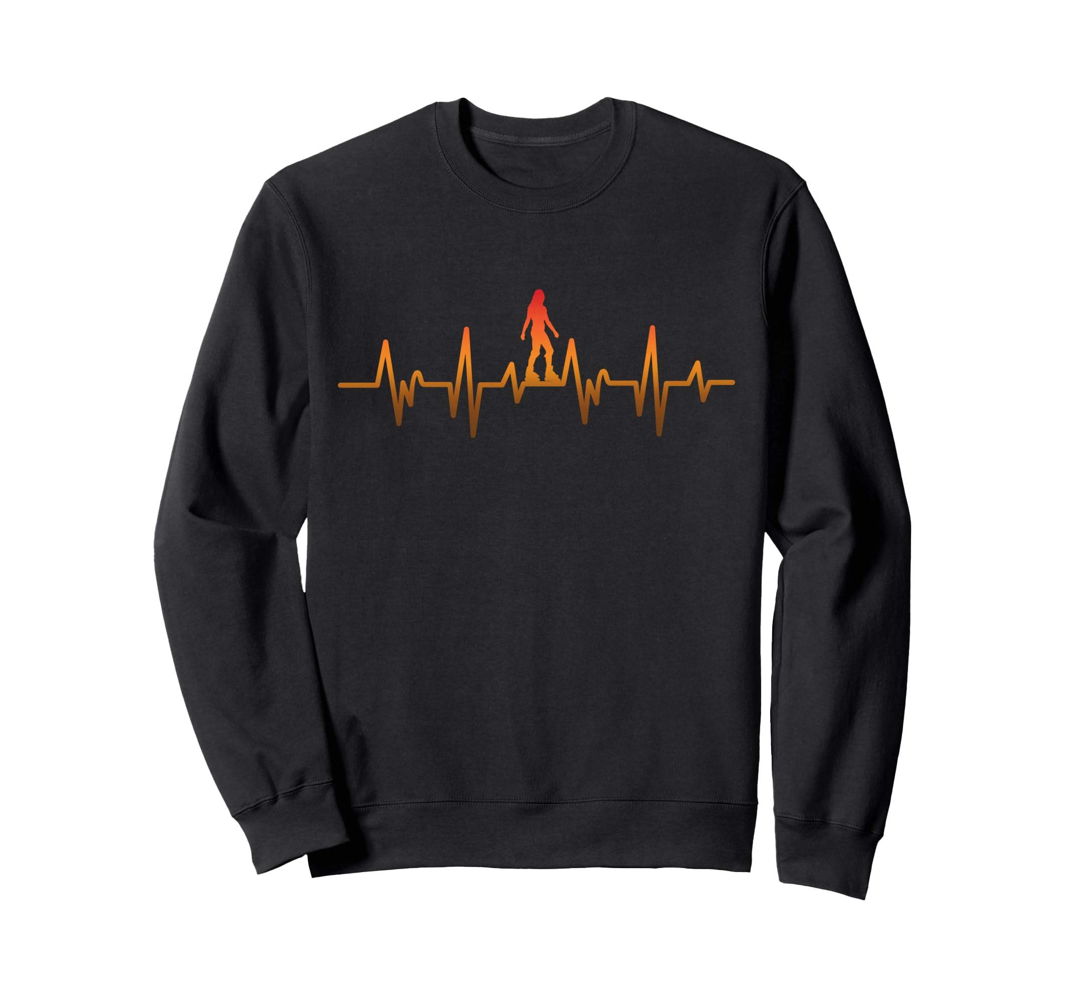 Roller Skating Skate Heartbeat Sweatshirt - Novelty Apparel Unisex - T-Shirt, Sweatshirt, Hoodie