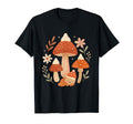 Sleeping Animal Mushrooms Cozy Winter T-Shirt - Trendy Graphic Men Women - T-Shirt, Sweatshirt, Hoodie