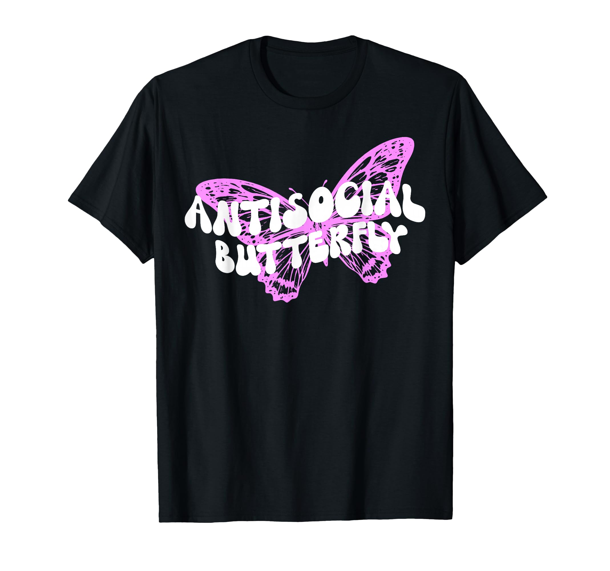Antisocial Butterfly Funny Butterfly T-Shirt - Custom Art Print for Adults - T-Shirt, Sweatshirt, Hoodie