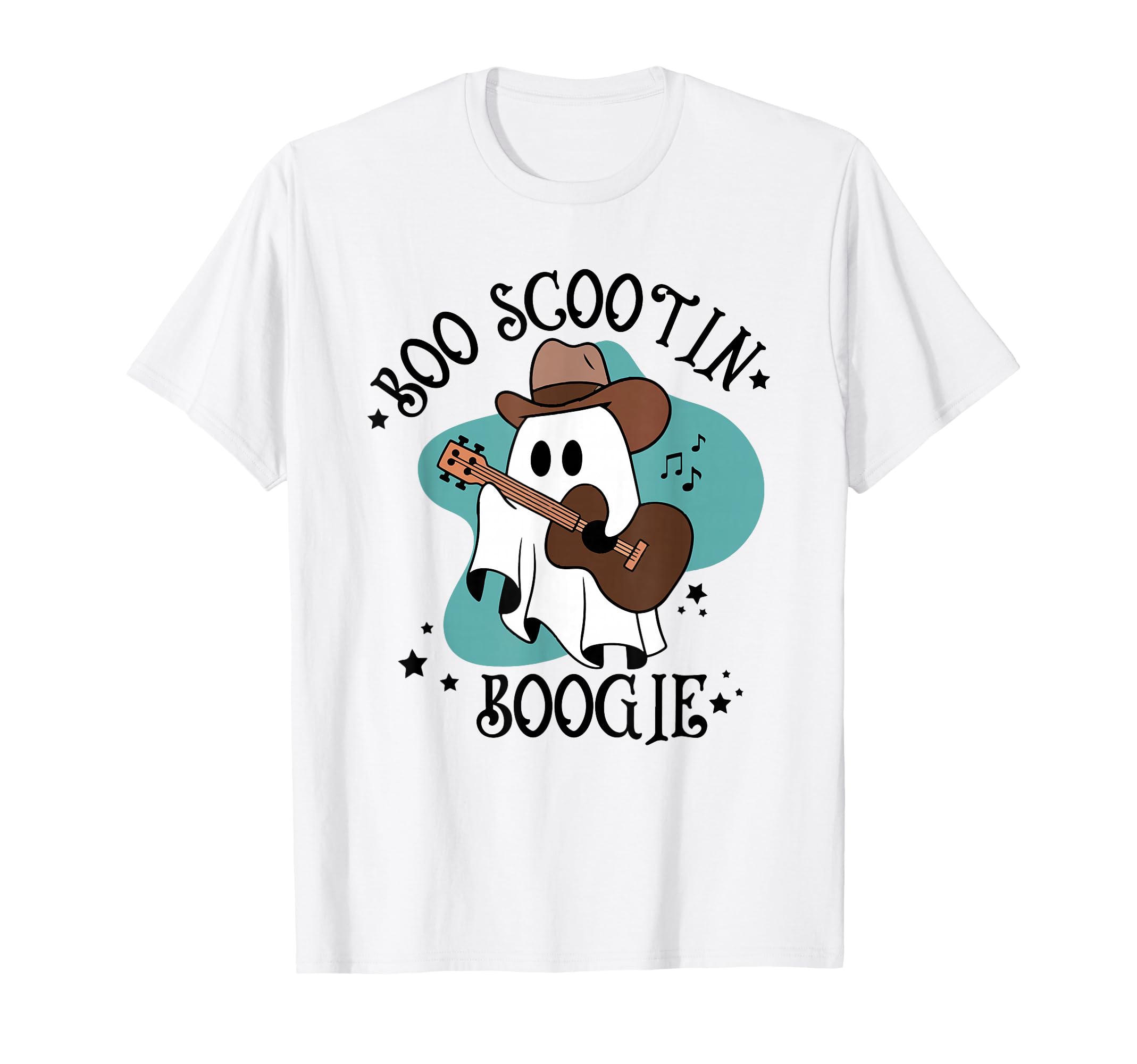 Western Halloween Cowboy Ghost Boo T-Shirt - Graphic Print Men Women - T-Shirt, Sweatshirt, Hoodie