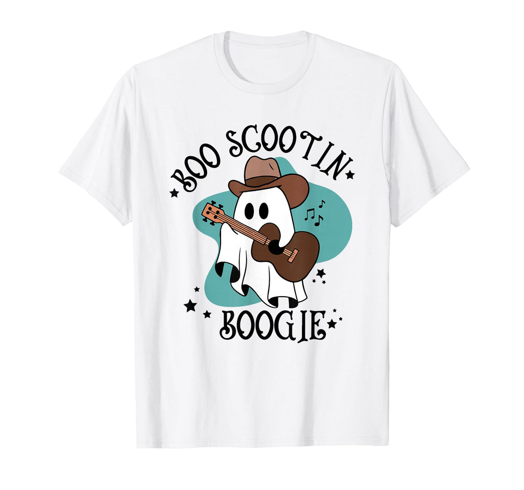 Western Halloween Cowboy Ghost Boo T-Shirt - Streetwear Style Men Women - T-Shirt, Sweatshirt, Hoodie