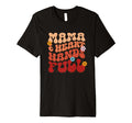 Mama Heart Hands Full Floral Typography T-Shirt - Trendy Graphic for Adults - T-Shirt, Sweatshirt, Hoodie
