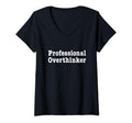 Womens Professional Overthinker Thinking T-Shirt - Custom Art Print Unisex - T-Shirt, Sweatshirt, Hoodie