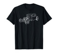 Hot Rod Coupe Outline Rust Bucket T-Shirt - Casual Everyday Wear Unisex - T-Shirt, Sweatshirt, Hoodie