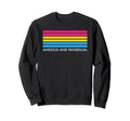 Anxious And Pansexual Minimalist Sweatshirt - Graphic Print Men Women - T-Shirt, Sweatshirt, Hoodie