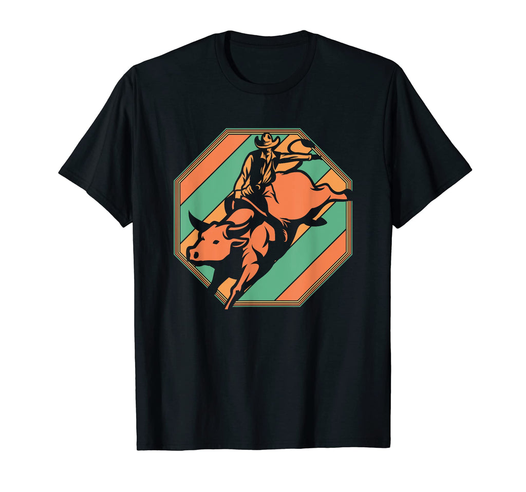 Western Bull Riding Rodeo Cowboy T-Shirt - Fun Novelty Design Unisex - T-Shirt, Sweatshirt, Hoodie