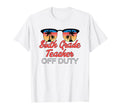 Sixth Grade Teacher Off Duty Sunset T-Shirt - Fun Novelty Design Unisex - T-Shirt, Sweatshirt, Hoodie