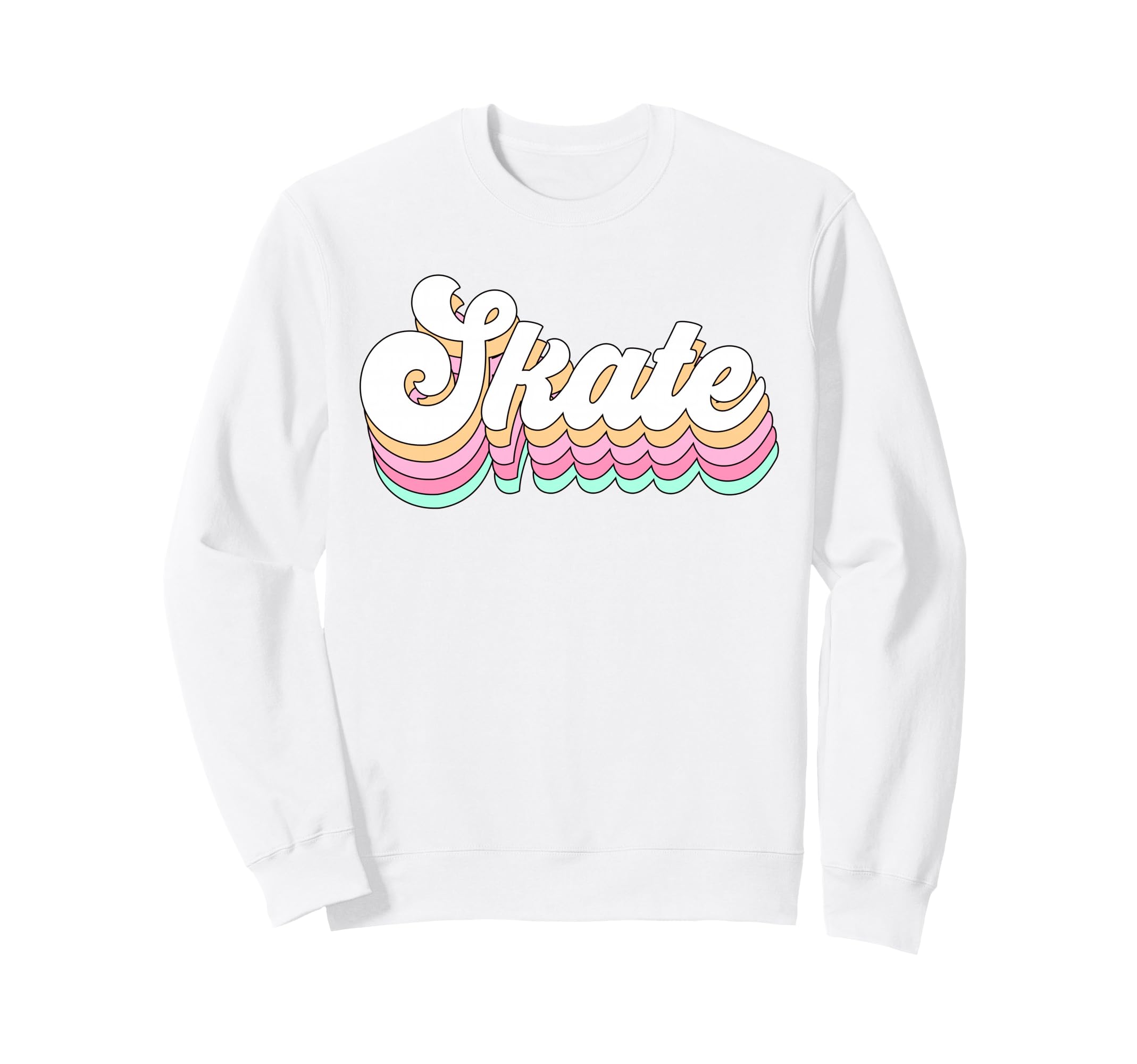 Ice Skate Figure Skating Roller Sweatshirt - Aesthetic Graphic Men Women - T-Shirt, Sweatshirt, Hoodie