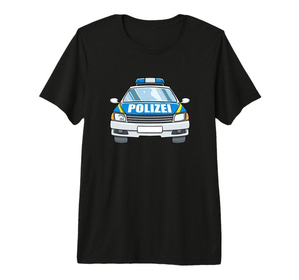 Polizeiauto German Police Car T-Shirt - Fun Novelty Design for Adults - T-Shirt, Sweatshirt, Hoodie