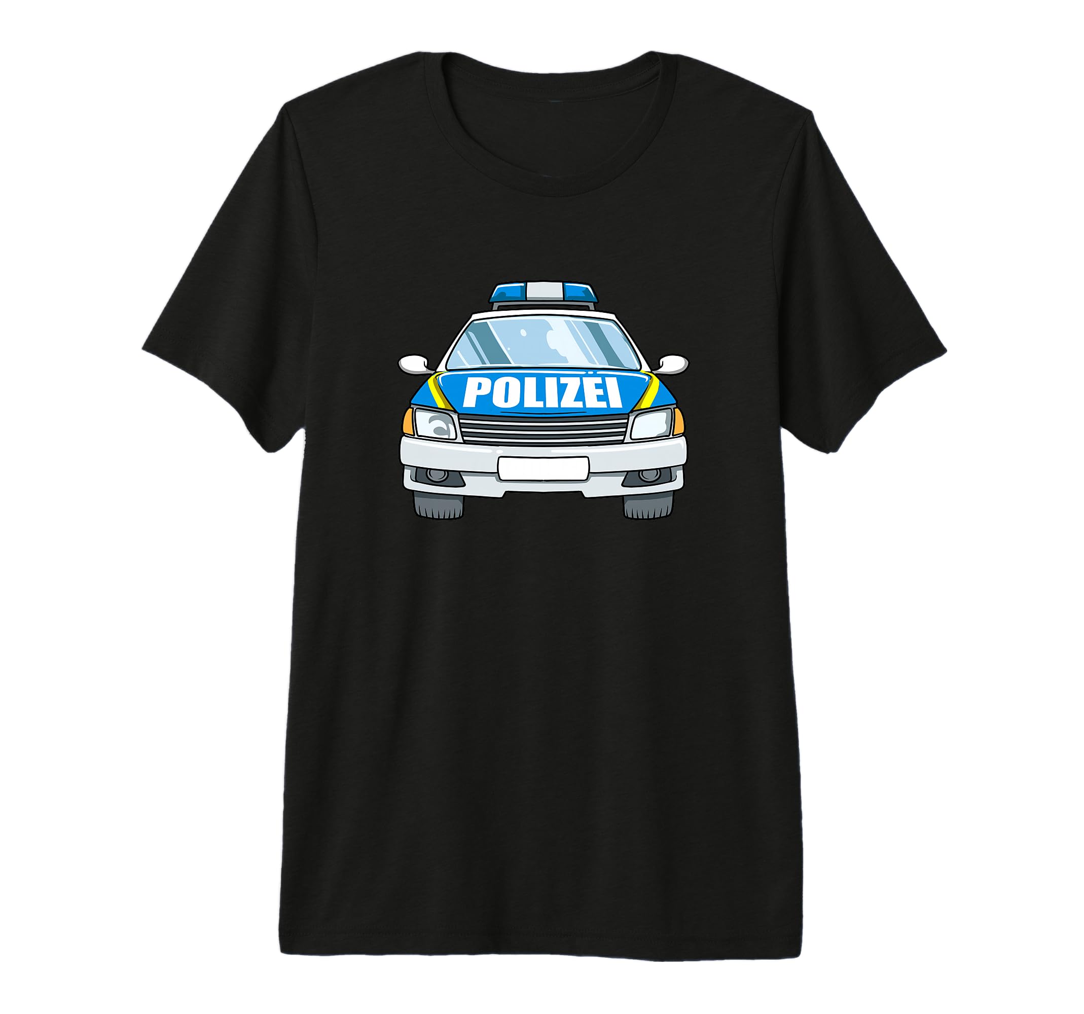 Polizeiauto German Police Car T-Shirt - Fun Novelty Design for Adults - T-Shirt, Sweatshirt, Hoodie