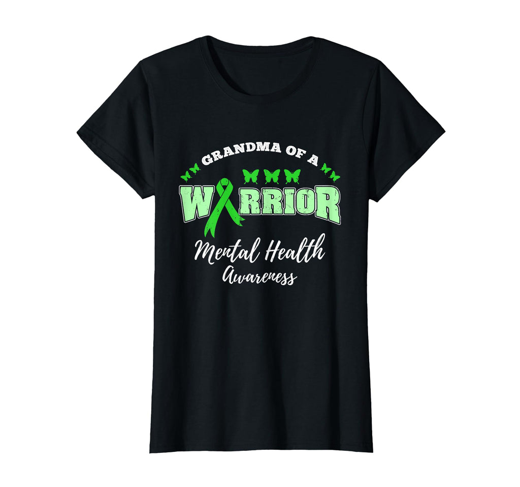 Grandma Warrior Mental Health Awareness T-Shirt - Novelty Apparel Unisex - T-Shirt, Sweatshirt, Hoodie