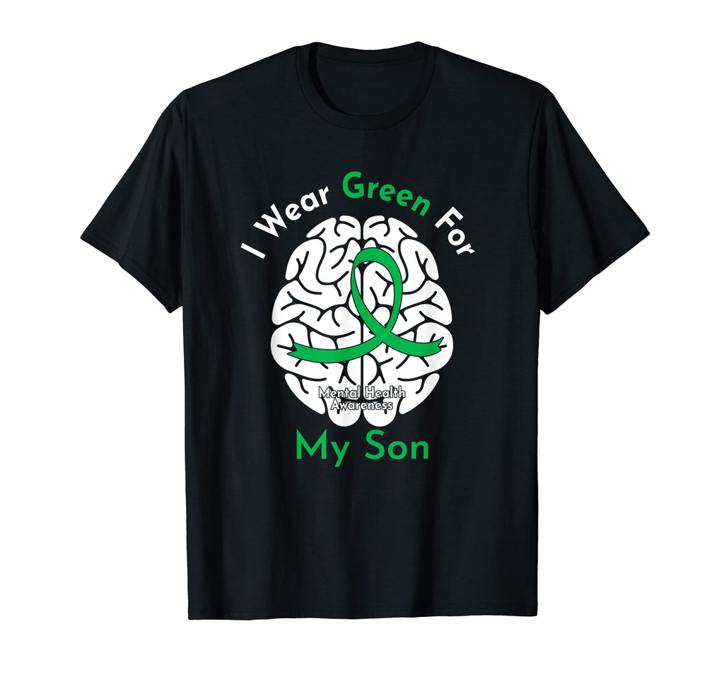 I Wear Green My Son Mental Health T-Shirt - Aesthetic Graphic Men Women - T-Shirt, Sweatshirt, Hoodie