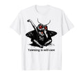 Yawning Is Self Care Funny Mothman T-Shirt - Minimalist Print Unisex - T-Shirt, Sweatshirt, Hoodie
