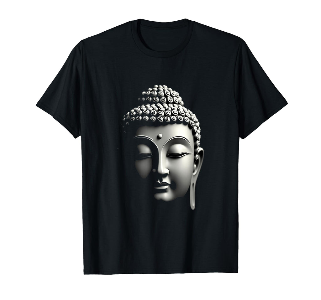 Buddha Head Spiritual Zen Art T-Shirt - Aesthetic Graphic for Adults - T-Shirt, Sweatshirt, Hoodie