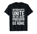 Introverts Unite Funny Anti Social T-Shirt - Novelty Apparel for Adults - T-Shirt, Sweatshirt, Hoodie