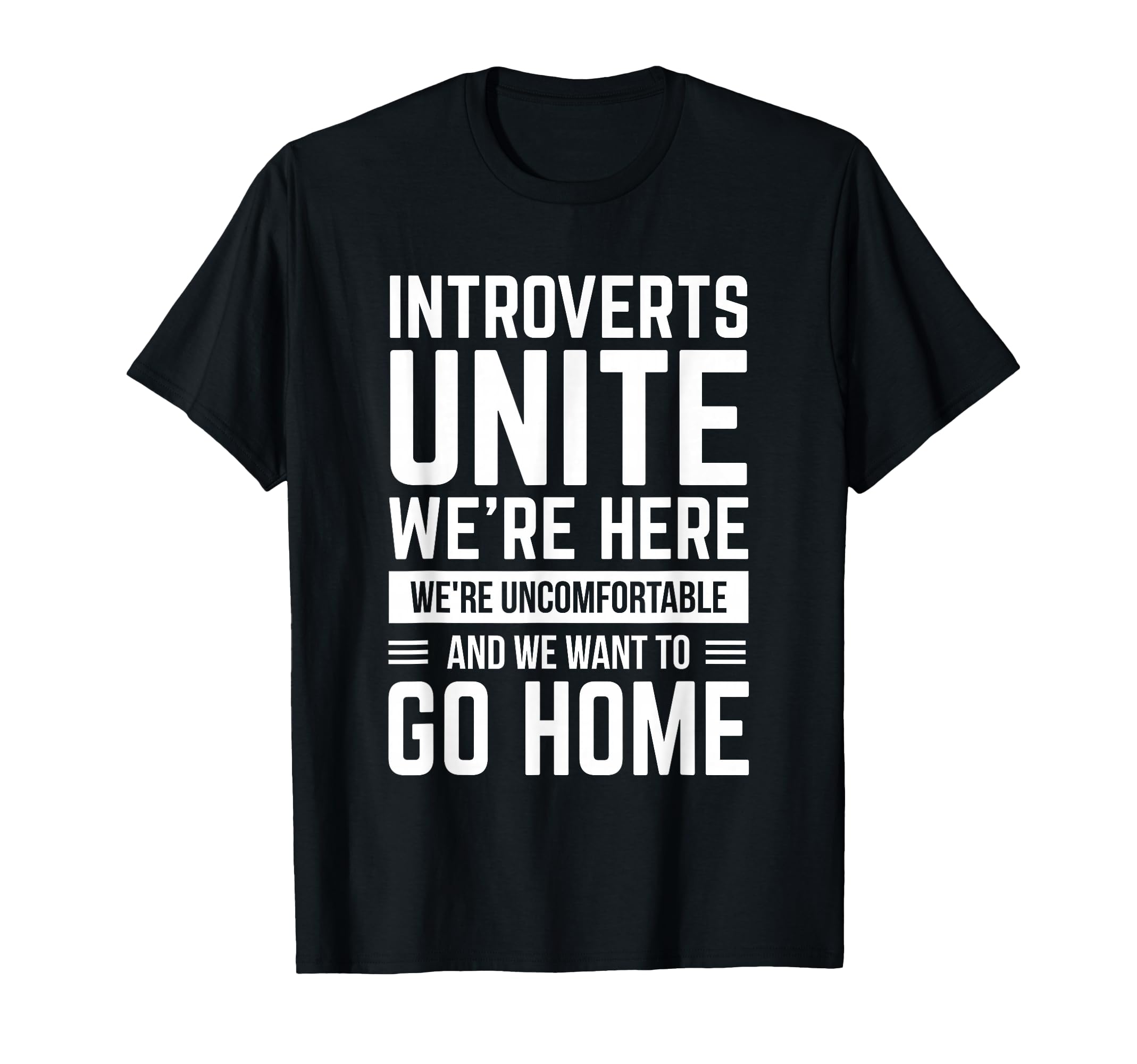 Introverts Unite Funny Anti Social T-Shirt - Novelty Apparel for Adults - T-Shirt, Sweatshirt, Hoodie