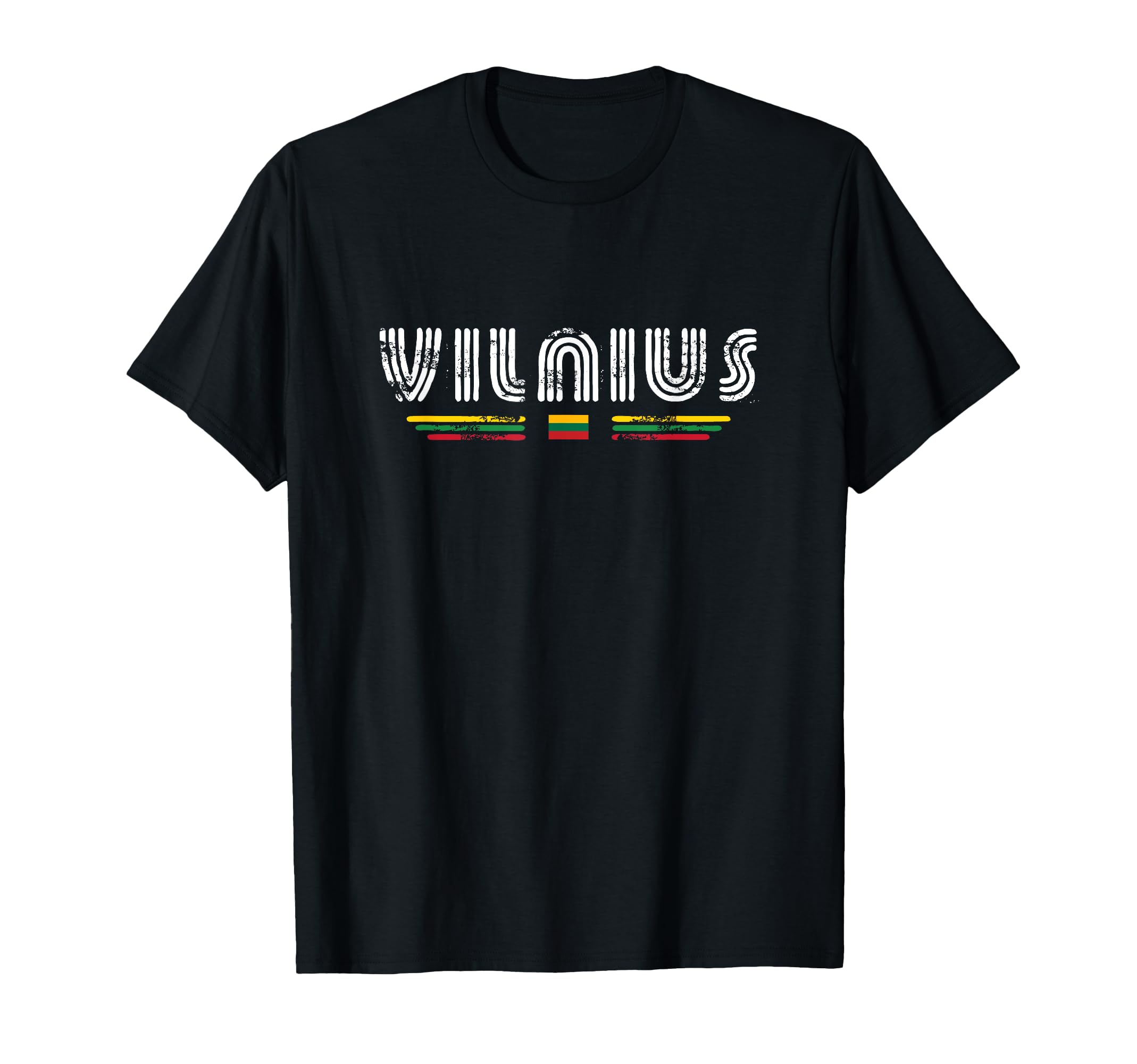 Vilnius Lithuania 70S 80S Type T-Shirt - Fun Novelty Design for Adults - T-Shirt, Sweatshirt, Hoodie