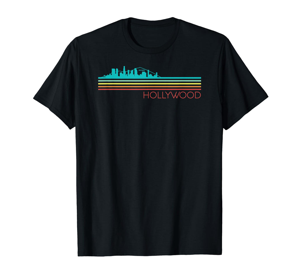 Hollywood Los Angeles California Sunset T-Shirt - Custom Art Print Unisex - T-Shirt, Sweatshirt, Hoodie