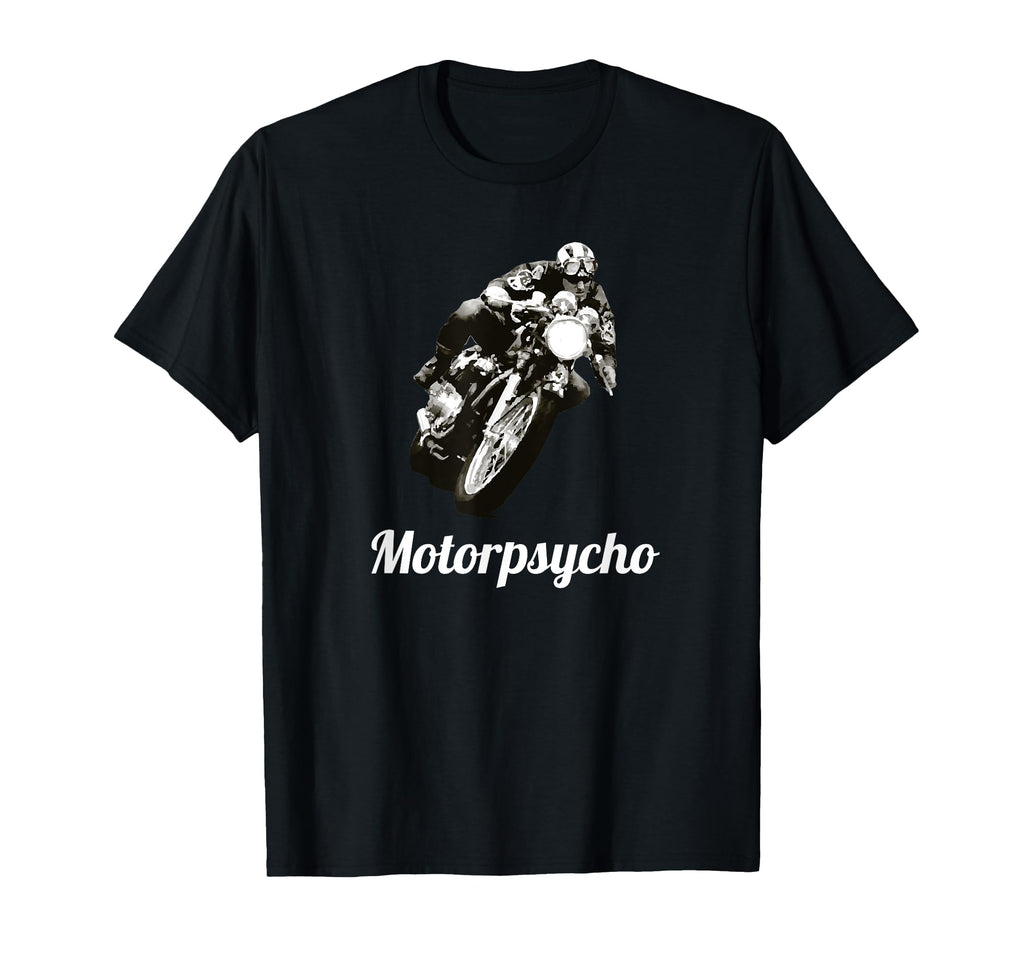 Motorpsycho Cafe Racer Motorcycle Gift T-Shirt - Custom Art Print Unisex - T-Shirt, Sweatshirt, Hoodie