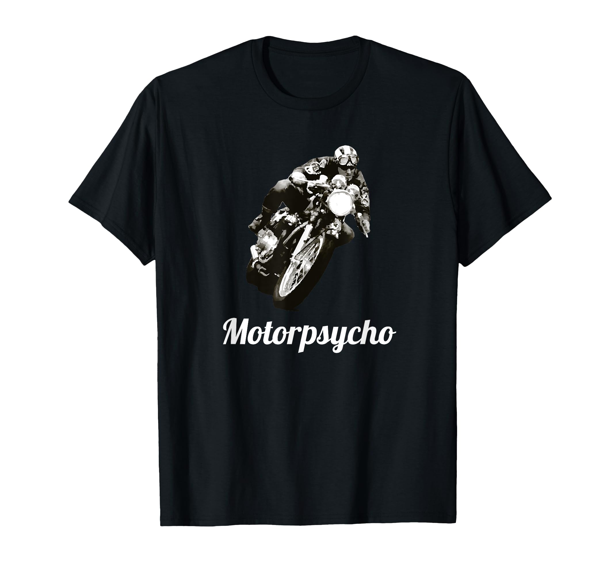 Motorpsycho Cafe Racer Motorcycle Gift T-Shirt - Custom Art Print Unisex - T-Shirt, Sweatshirt, Hoodie