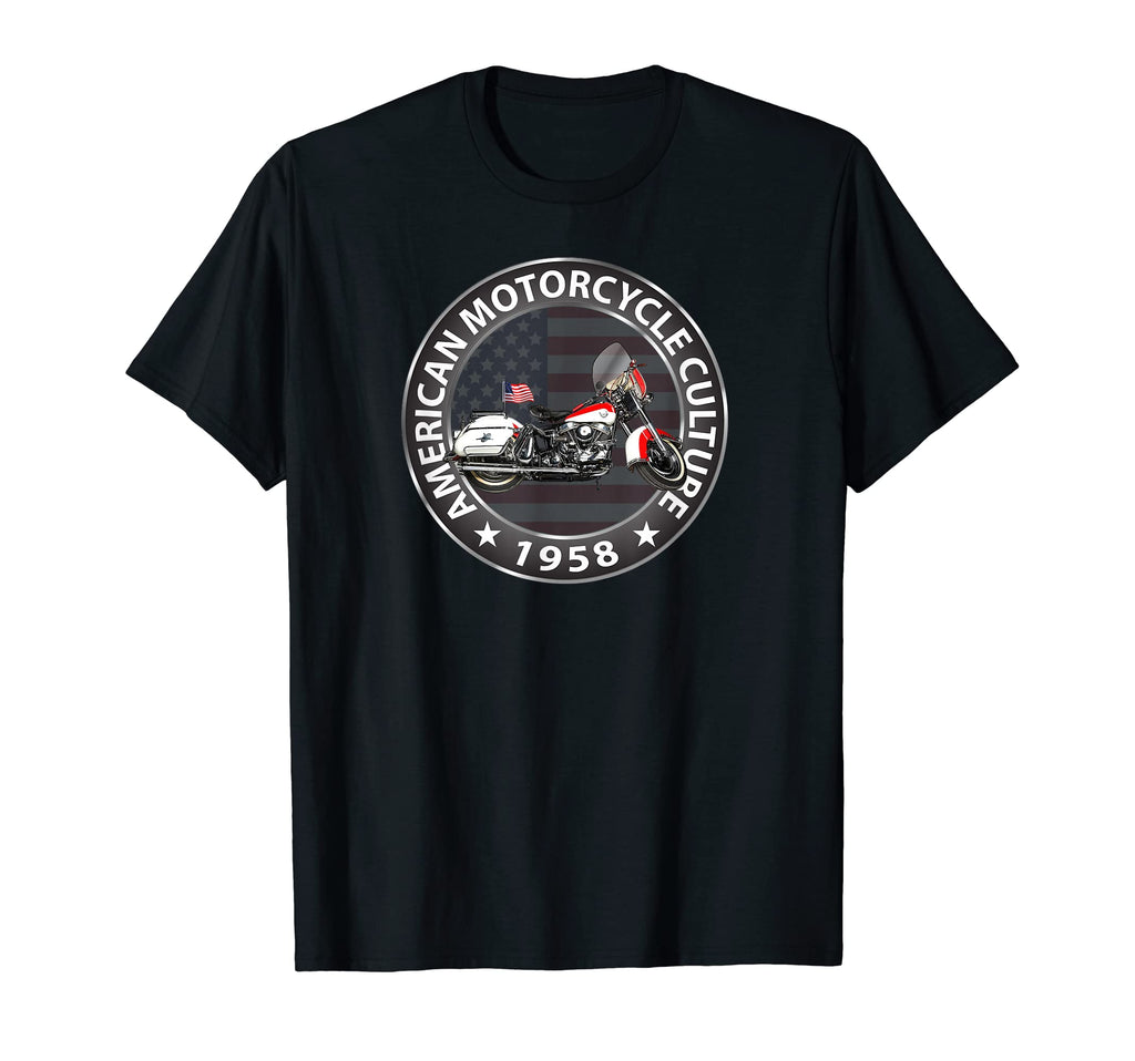 Motorcycles 1958 American T-Shirt - Casual Everyday Wear for Adults - T-Shirt, Sweatshirt, Hoodie