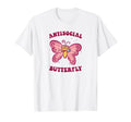 Antisocial Butterfly T-Shirt - Minimalist Print Unisex - T-Shirt, Sweatshirt, Hoodie