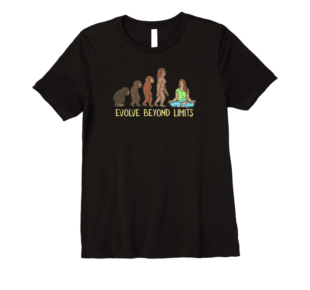Womens Evolve Beyond Limits Yoga T-Shirt - Casual Everyday Wear for Adults - T-Shirt, Sweatshirt, Hoodie