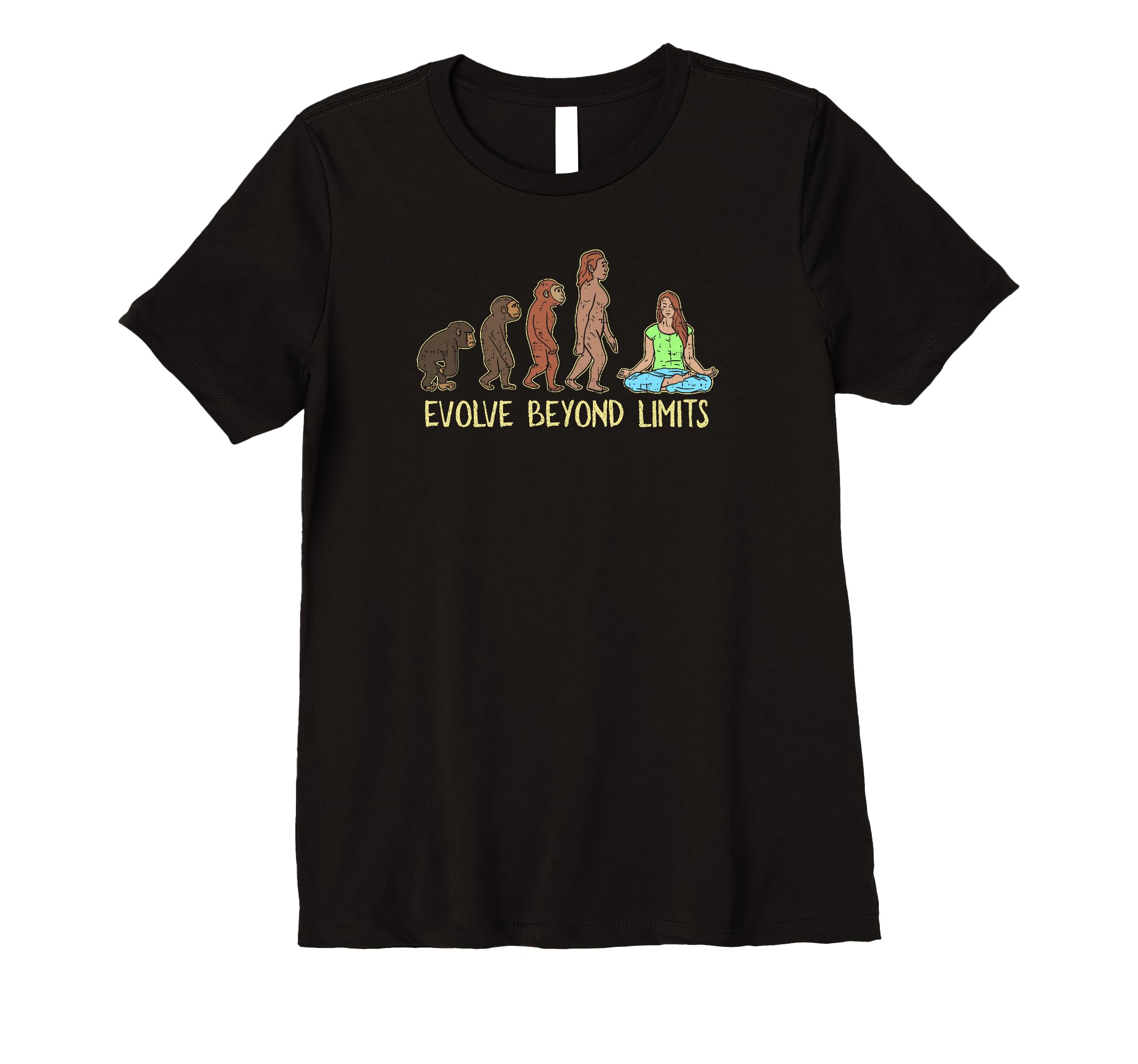 Womens Evolve Beyond Limits Yoga T-Shirt - Casual Everyday Wear for Adults - T-Shirt, Sweatshirt, Hoodie