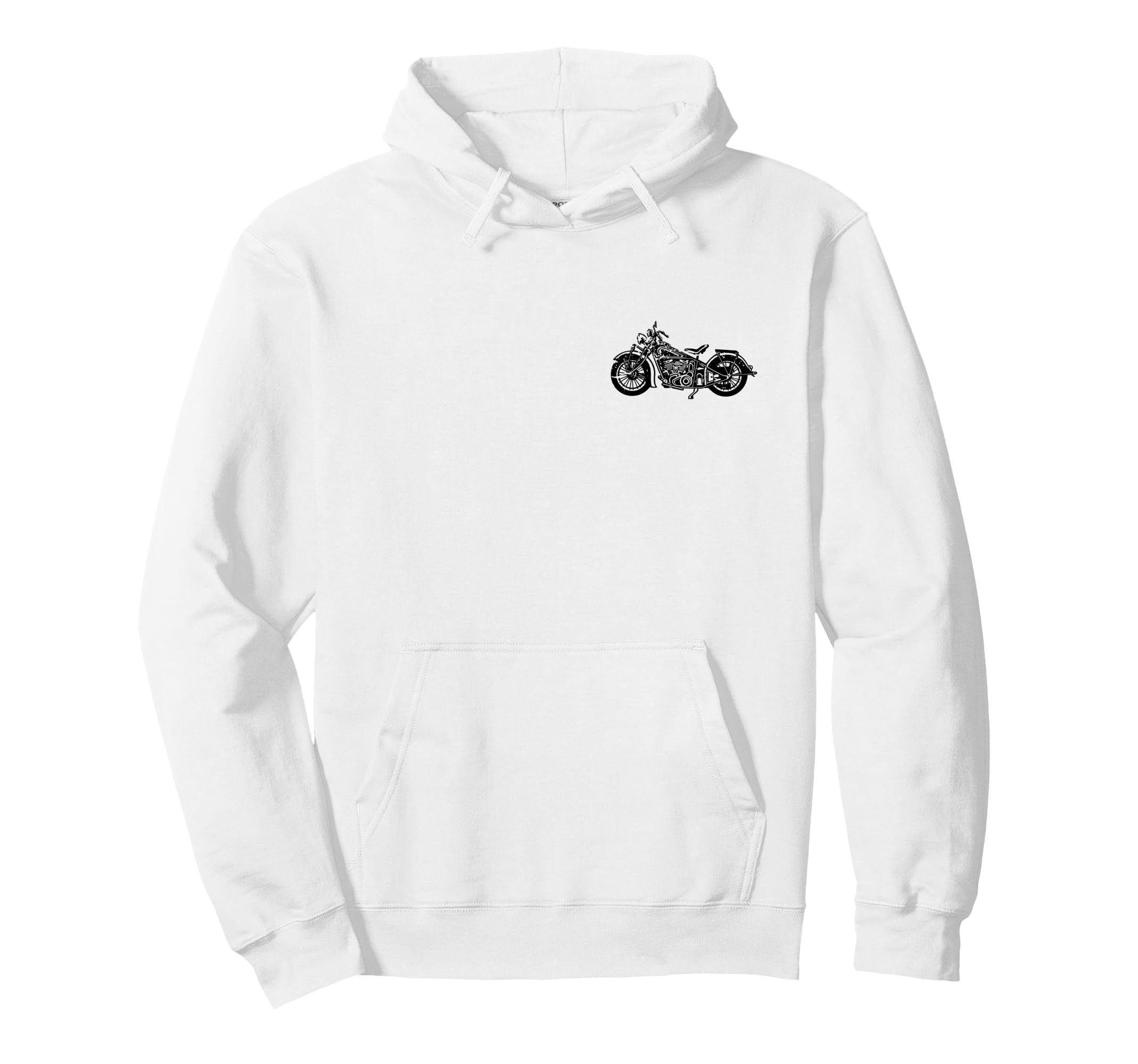 American Motorcycle Distressed Hoodie - Fun Novelty Design Men Women - T-Shirt, Sweatshirt, Hoodie