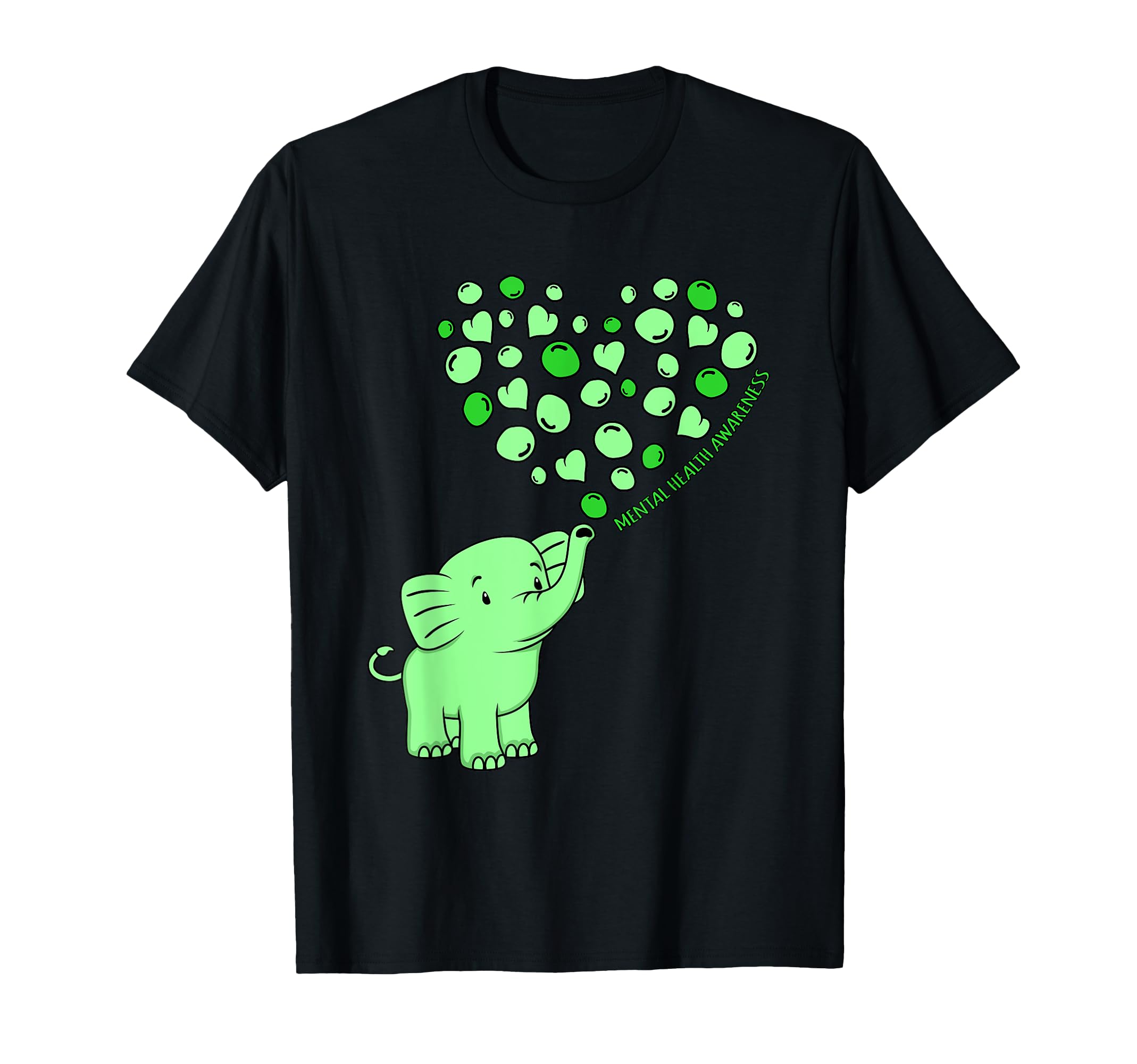 Mental Health Awareness Elephant T-Shirt - Custom Art Print for Adults - T-Shirt, Sweatshirt, Hoodie