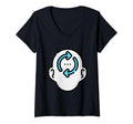 Womens Overthinker Rumination V Neck T-Shirt - Graphic Print for Adults - T-Shirt, Sweatshirt, Hoodie