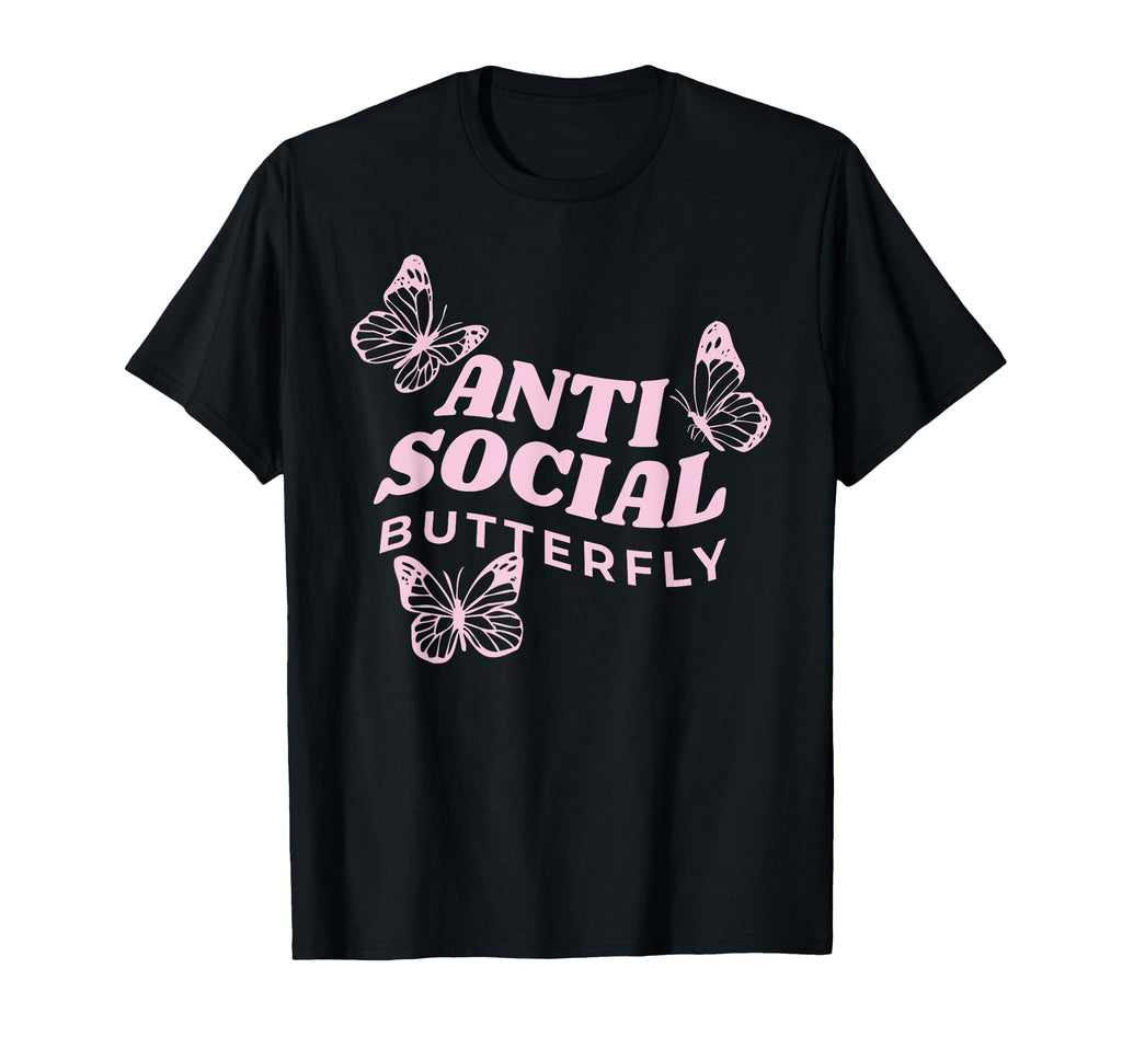 Antisocial Butterfly Anti Social T-Shirt - Streetwear Style for Adults - T-Shirt, Sweatshirt, Hoodie