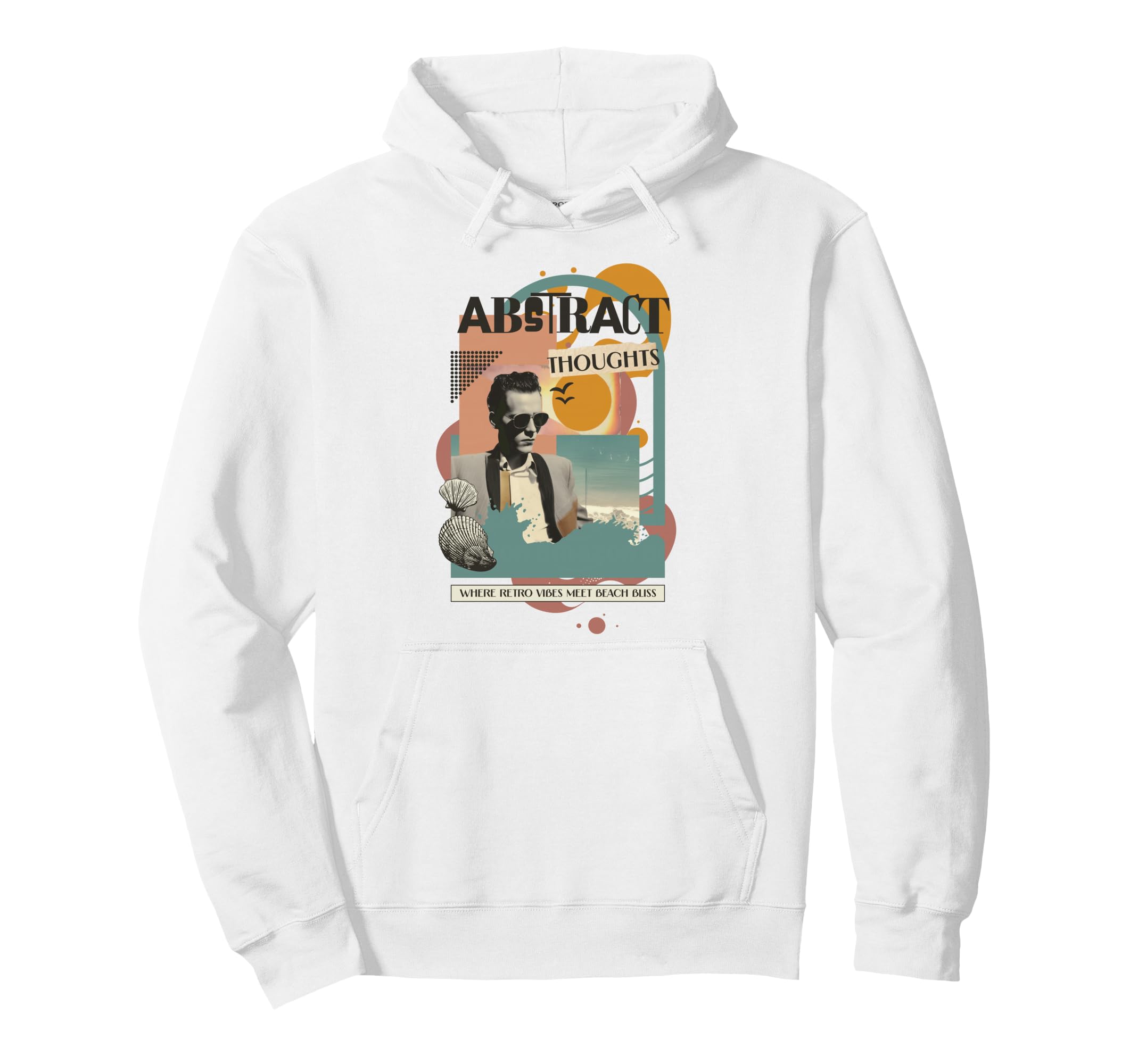 Abstract Thoughts Collage Mixed Hoodie - Casual Everyday Wear for Adults - T-Shirt, Sweatshirt, Hoodie