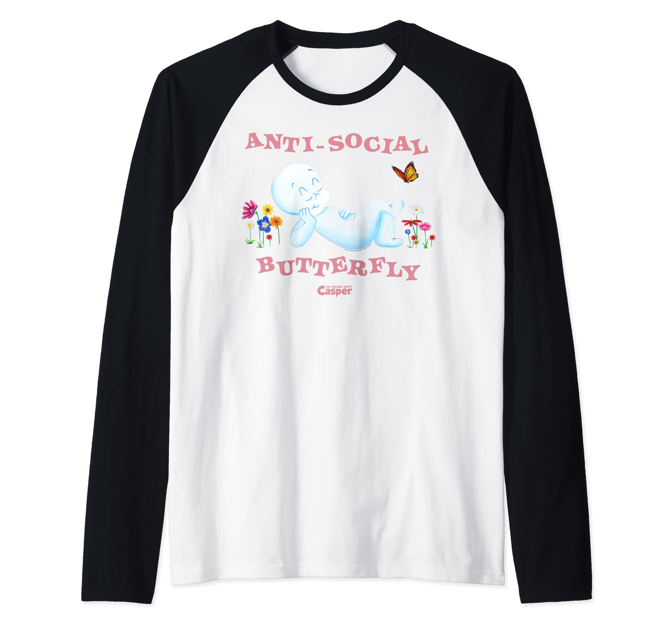 Casper Friendly Ghost Anti Social Sweatshirt - Graphic Print for Adults - T-Shirt, Sweatshirt, Hoodie