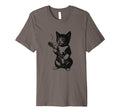 Smoking Cat Punk Rock Y2K Kitten T-Shirt - Fun Novelty Design for Adults - T-Shirt, Sweatshirt, Hoodie