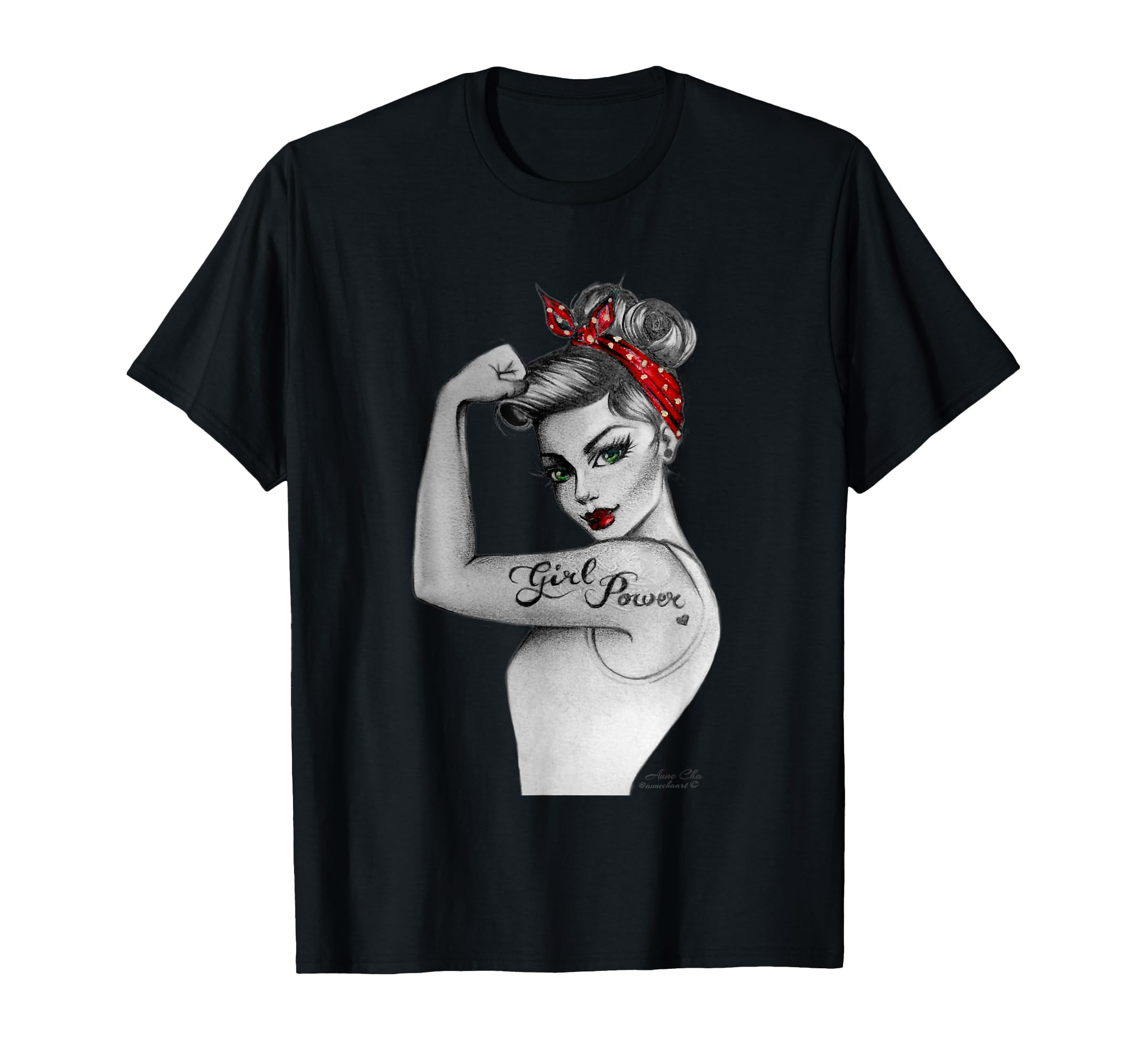 Power Feminist Art Rosie Riveter T-Shirt - Casual Everyday Wear Men Women - T-Shirt, Sweatshirt, Hoodie