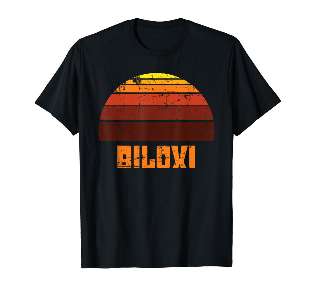 Biloxi Tropical Sunset Ocean 1970S T-Shirt - Fun Novelty Design Men Women - T-Shirt, Sweatshirt, Hoodie
