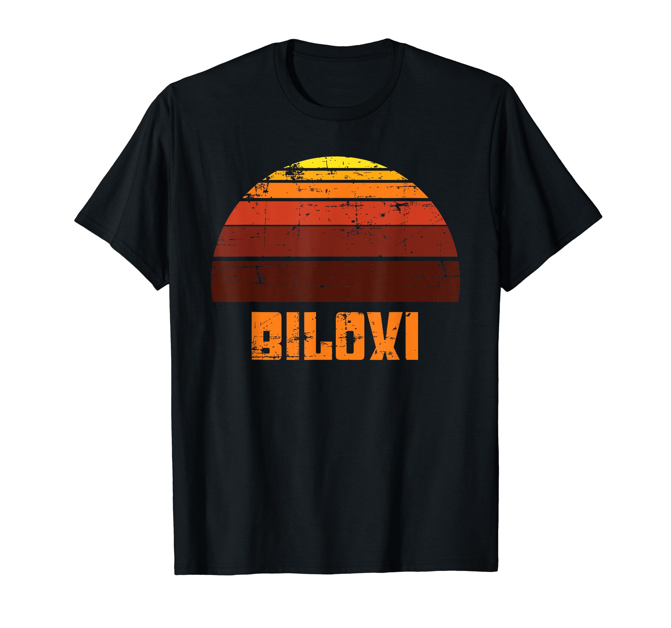 Biloxi Tropical Sunset Ocean 1970S T-Shirt - Fun Novelty Design Men Women - T-Shirt, Sweatshirt, Hoodie