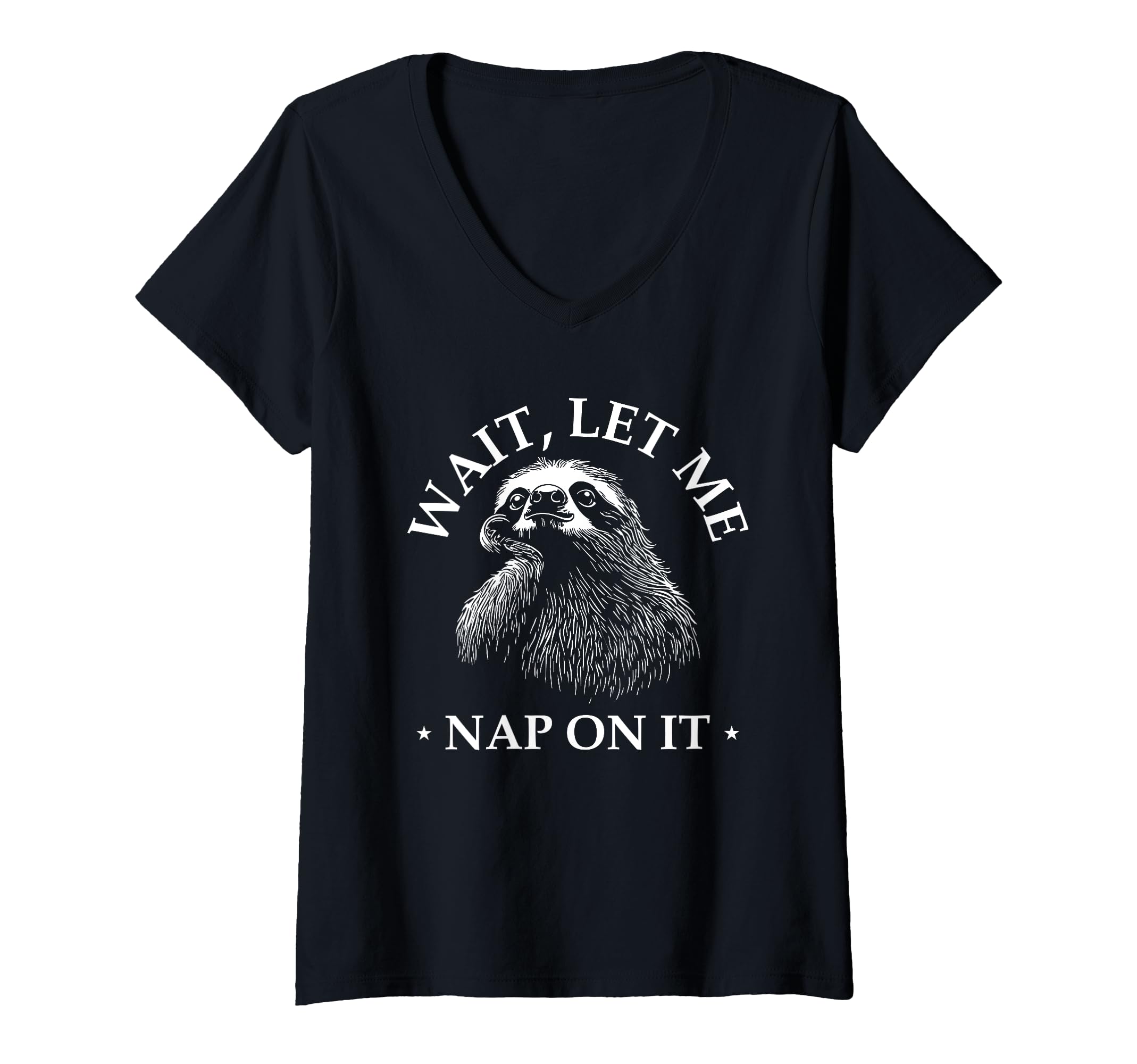 Womens Funny Overthinker Sloth Wait T-Shirt - Novelty Apparel for Adults - T-Shirt, Sweatshirt, Hoodie