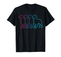 Brittany Spaniel Silhouette Synthwave T-Shirt - Novelty Apparel Unisex - T-Shirt, Sweatshirt, Hoodie