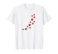 Whimsy Twee Ladybug Trail Summer T-Shirt - Unique Graphic for Adults - T-Shirt, Sweatshirt, Hoodie