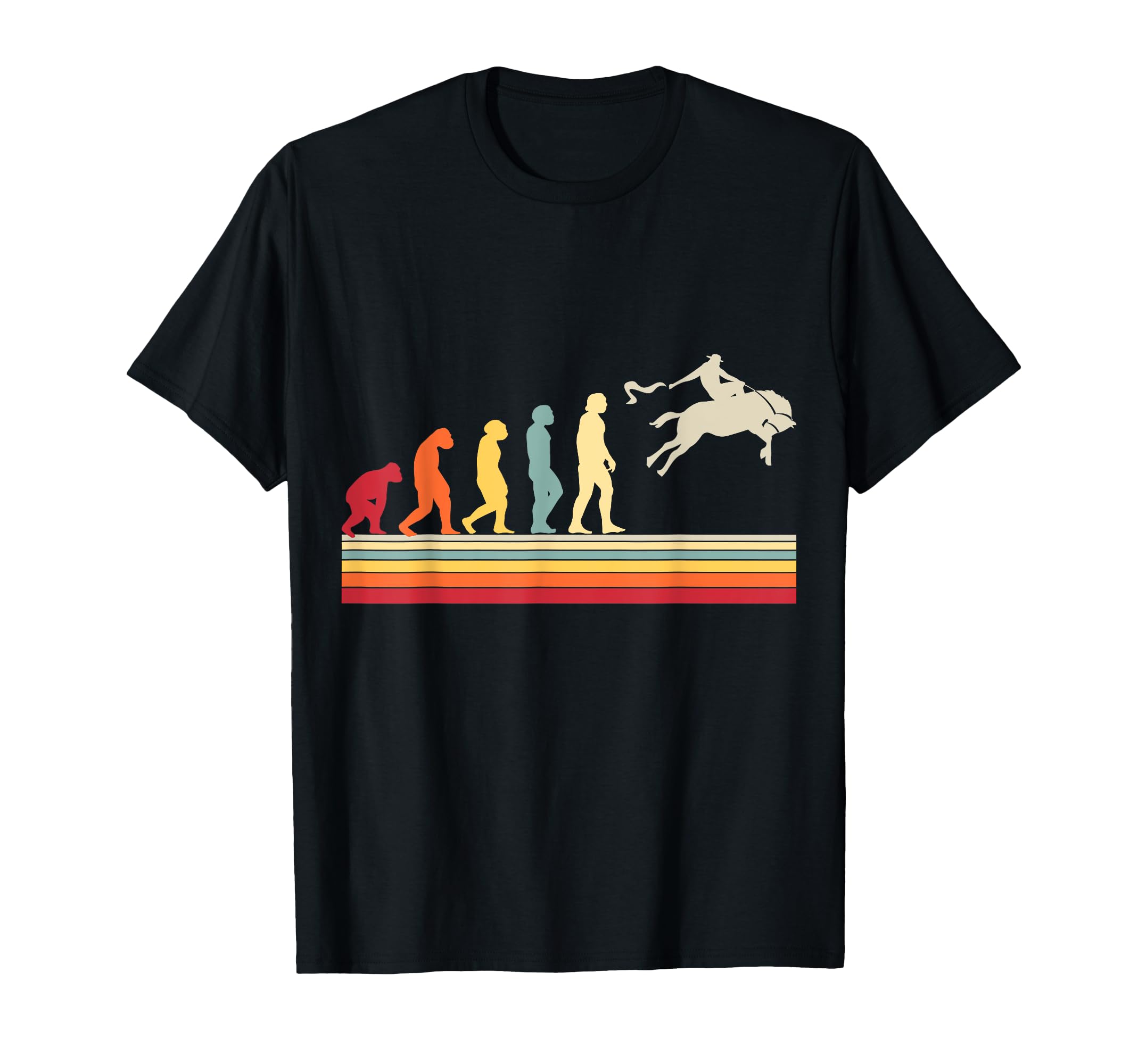 Evolution Rodeo Western Cowboy T-Shirt - Streetwear Style for Adults - T-Shirt, Sweatshirt, Hoodie