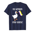 Nonbinary Goose No Gender Pride Flag T-Shirt - Aesthetic Graphic Unisex - T-Shirt, Sweatshirt, Hoodie