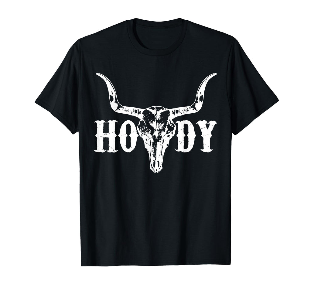 Howdy Cowboy Cowgirl Rodeo Horse Riding T-Shirt - Minimalist Print Unisex - T-Shirt, Sweatshirt, Hoodie