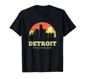 Detroit Michigan Sunset City Love Usa T-Shirt - Aesthetic Graphic Men Women - T-Shirt, Sweatshirt, Hoodie