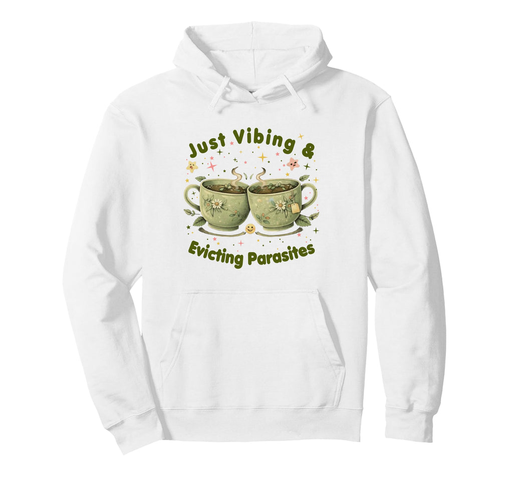 Funny Wellness Vibes Aesthetic Tea Lover Hoodie - Trendy Graphic Unisex - T-Shirt, Sweatshirt, Hoodie