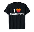 I Love Synthwave Funny Cyber Tech T-Shirt - Trendy Graphic for Adults - T-Shirt, Sweatshirt, Hoodie